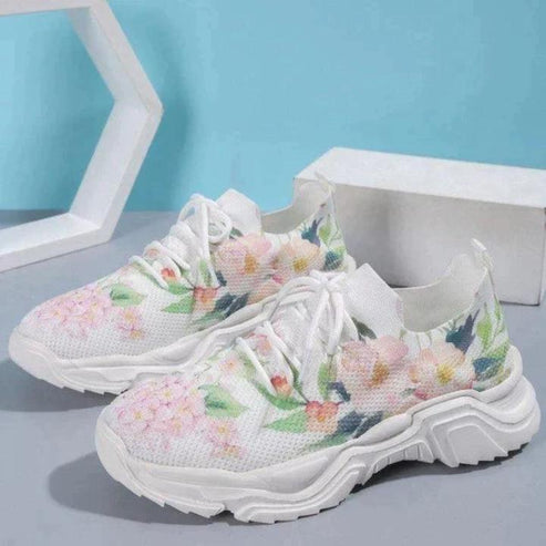 Orthopedische Bloemenprint Schoenen